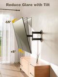 Mounting Dream TV Mount for Most 26-55 Inch TVs, Full Motion TV Wall Mount with Perfect Center Design on Single Stud Articulating Mount Max VESA 400x400mm up to 77 LBS, MD2413-MX 🍁 All In One Marketplace Canada