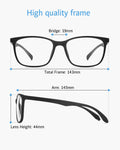 ANRRI Blue Light Blocking Glasses for Computer Use, Anti Eyestrain Lens Lightweight Frame Eyeglasses, Black, Men/Women 🍁 All In One Marketplace Canada