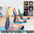 HAIBEI Resistance Bands Elastic Exercise Bands 3 Pack Physical Therapy Tension Band Recovery Band Workout Strength Training Bands for Women, Yoga, Arms,Upper Body and Shoulders (Red Yellow Green) 🍁 All In One Marketplace Canada