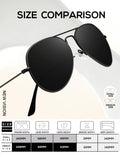 KALIYADI Classic Aviator Sunglasses for Men Women Driving Sun glasses Polarized Lens UV Blocking (3 Pack) 58mm 🍁 All In One Marketplace Canada