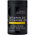 Sports Research® Vitamin D3 1,000 IU with Coconut Oil - Vitamin D for Strong Bones, Teeth, and Maintenance of Good Health - Non-GMO, Gluten & Soy Free - 360 Liquid Softgels 🍁 All In One Marketplace Canada