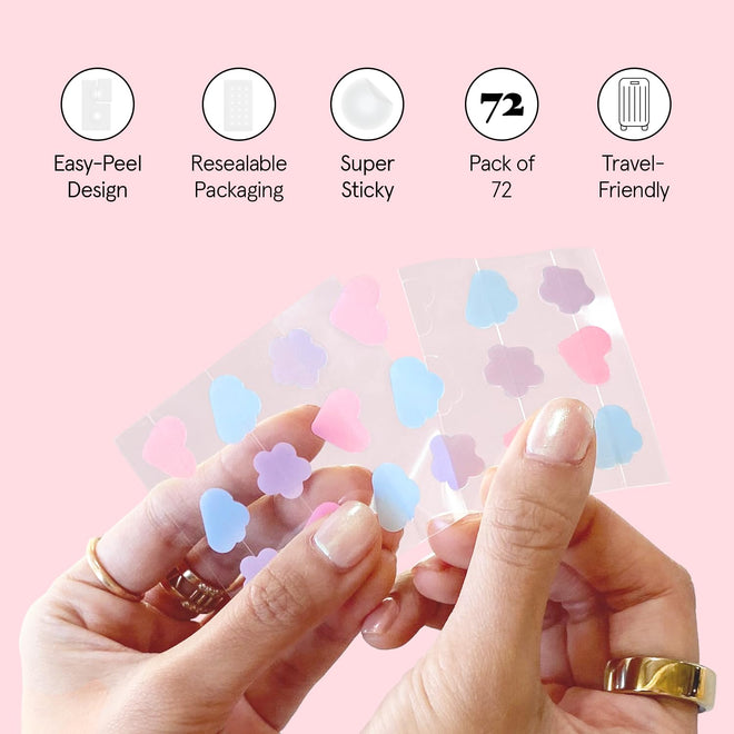 grace & stella Award Winning Skin Rescue Covers with Hydrocolloid (Multishape, 72 Count) - With Salicylic Acid and Tea Tree for Absorbing Impurities - Dermatologist Tested Skin Care, Cruelty Free, Vegan 🍁 All In One Marketplace Canada