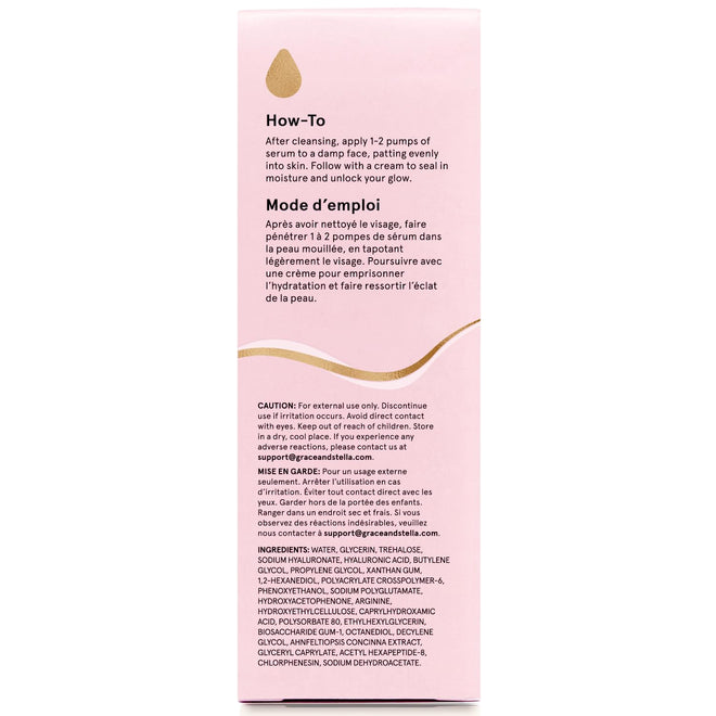 grace & stella Award Winning Hyaluronic Acid Serum for Face (50ml, 2-pack) Hydrating Hyaluronic Acid - Acide Hyaluronique Face - Glass Skin - Anti Aging Serum to Hydrate, Remove Fine Lines, Wrinkles, Skin Texture 🍁 All In One Marketplace Canada