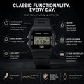 Casio F-91WB Series | Men's Digital Watch | Environmentally Friendly Bio-Based Resin | Alarm | Date Indicator | 7-Year Battery, Black 🍁 All In One Marketplace Canada