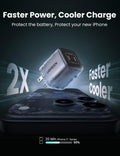 UGREEN Nexode 45W USB C Charger Block, GaN PPS Dual Port USB C Fast Charger Super Fast Charge 2.0 Wall Plug Compatible with Galaxy S26 S25 S24 Ultra S23 A54, iPhone 17 16 Pro Max, iPad, Pixel 10 9 8 🍁 All In One Marketplace Canada