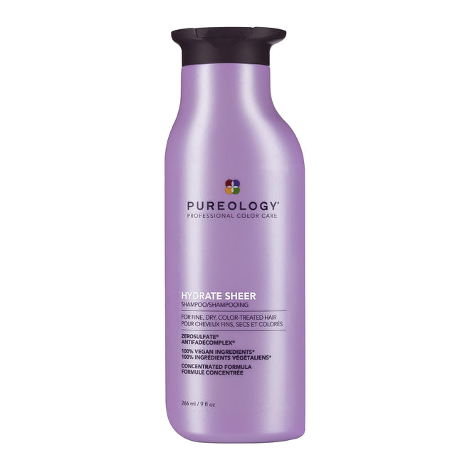 Pureology Hydrate Sheer Shampoo, Lightweight Color-Safe Hydration for Fine Dry Hair, Jojoba & Green Tea, Vegan, Sulfate-Free 🍁 All In One Marketplace Canada