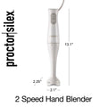 Proctor Silex Electric Immersion Blender with Detachable Dishwasher Safe Handheld Hand Blender Stick, 2-Speeds, 150 Watts, White (59739) 🍁 All In One Marketplace Canada