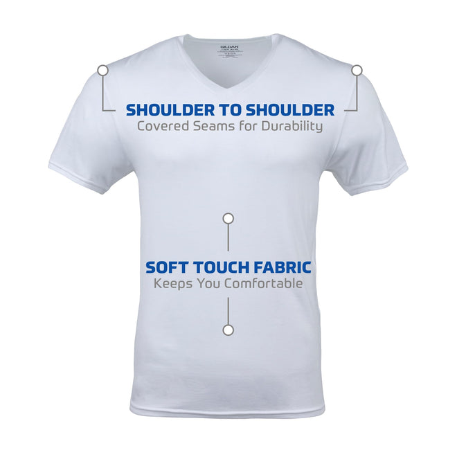 Gildan Men's V-Neck T-Shirts, Multipack, Style G1103, White (6-Pack), X-Large 🍁 All In One Marketplace Canada