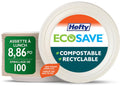 Hefty ECOSAVE Compostable Disposable Paper Plates Lunch 8.86", 100 Count 🍁 All In One Marketplace Canada