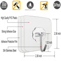 Jwxstore 24 Pack Wall Hooks for Hanging 33lb(Max) Heavy Duty Self Adhesive Hooks Transparent Waterproof Sticky Hooks for Keys Bathroom Shower Outdoor Kitchen Door Home Improvement Utility Hooks 🍁 All In One Marketplace Canada