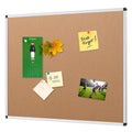 VIZ-PRO Cork Notice Board, 36 X 24 Inches, Cork Bulletin Board with Silver Aluminium Frame 🍁 All In One Marketplace Canada