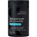 Sports Research® Magnesium Glycinate - Supports Bone Development & Muscle Function | 160mg of Chelated Elemental Magnesium w/Coconut MCT Oil | Non-GMO, Gluten & Soy Free - Liquid Softgels | 60 Count 🍁 All In One Marketplace Canada