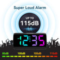Netzu Digital Alarm Clock, RGB Loud Alarm Clocks for Bedrooms Heavy Sleepers Seniors Kids, Plug in Digital Clock with 5 Dimmers, 2 Alarms, 4 Volumes and Snooze (Black) 🍁 All In One Marketplace Canada