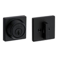 Weiser Elements Matte Black Square Deadbolt Lock, ANSI/BHMA Grade 3 Certified Front Door Lock, Kick Proof, Bump Proof & Anti-theft Exterior Door Lock with Key, Traditional Door Locks for Entry Door 🍁 All In One Marketplace Canada
