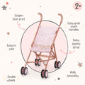 LullaBaby Baby Doll Stroller, Foldable Star-Print Toy Stroller, Accessory 🍁 All In One Marketplace Canada