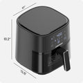 Chefman Air Fryer – 4 QT Compact Airfryer for Quick & Easy Meals, Features Hi-Fry Technology for Extra Crisp, Easy-View Window, Touch Controls with 4 Presets, Nonstick & Dishwasher Safe Basket - Black 🍁 All In One Marketplace Canada