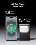 INIU for MagSafe Slimmest Power Bank, Original Qi2 Certified Wireless Fast Charging, 10000mAh 45W Portable Charger with USB C Cable & Stand, Flight Safe Magnetic Battery Pack for iPhone 17-12 Series 🍁 All In One Marketplace Canada