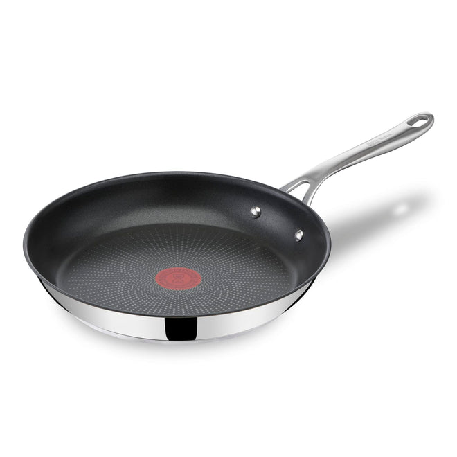 Jamie Oliver by Tefal Nonstick Coated Stainless Steel Pan 11-Inch, Induction Compatible, Oven Safe up to 500°F, Chef's Stainless Steel Skillet, Non Stick Frying Pans, Silver 🍁 All In One Marketplace Canada
