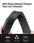 Homaupt Car Seat Gap Filler, 2 Pack PU Leather Fill The Gap Between Seat and Center Console, Seat Crevice Blocker Stop Things from Dropping, Universal Vehicle Interior Accessories Black 🍁 All In One Marketplace Canada