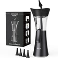 Manual Ear Wax Removal Kit - One-Hand Control Ear Cleaner Tool, Easy to Use Ear Irrigation Flushing System with Soft Silicone Tip for Effective & Safe to Clean Ear Built Up Wax Home Use(Black) 🍁 All In One Marketplace Canada