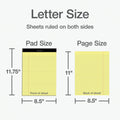 Oxford Legal Pads, 8.5 x 11 Inch, Wide Ruled, Yellow Paper, 50 Sheets per Pad, 12-Pack Notepads for School, Office, Lists, and Note Taking, Letter Size, Double-Sided Writing Pages 🍁 All In One Marketplace Canada