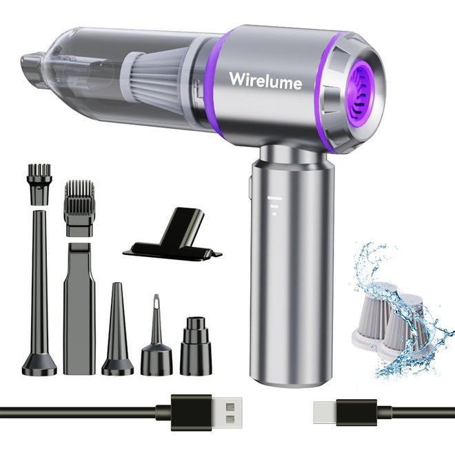 Handheld Car Vacuum Cleaner Cordless Powerful 22000Pa Strong Cyclonic Suction Blowing Brushless Motor Mini Portable Rechargeable Lightweight Hand Held for Pet Hair Vehicle Home Office Purple 🍁 All In One Marketplace Canada