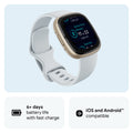Google Fitbit Sense 2 - Health & Fitness Smartwatch - Blue Mist/Pale Gold 🍁 All In One Marketplace Canada