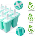 Popsicle Molds 10 Cells, Silicone Ice Cream Mould with Sticks, Non-Stick Ice Lolly Mold with Silicone Funnel and Brush, BPA Free 🍁 All In One Marketplace Canada