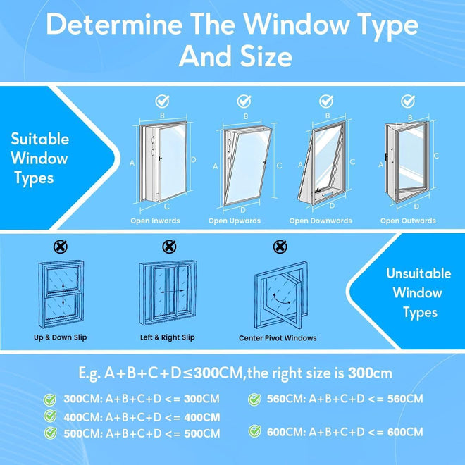 Gruntbear 400CM Universal Window Seal for Portable Air Conditioner, 158 Inch Portable AC Window Seal with Zip and Adhesive Fastener Works with Tumble Dryer, Easy to Install 🍁 All In One Marketplace Canada