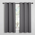 NICETOWN Blackout Curtains 2 Panels for Bedroom- Thermal Insulated Grommet Blackout Curtains 63 Inches Long for Living Room/Kitchen Rideaux occultants (2 Panels, W42 x L63 -Inch,Grey) 🍁 All In One Marketplace Canada