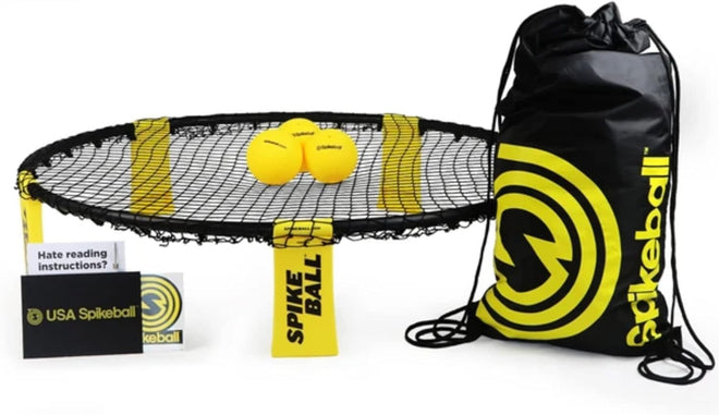 Spikeball Game Set (3 Ball Kit) - Outdoor Indoor Gift for Teens, Family - Yard, Lawn, Beach, Tailgate - Includes Playing Net, 3 Balls, Drawstring Bag, Rule Book 🍁 All In One Marketplace Canada