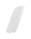 Anker 621 Magnetic Portable Charger (MagGo), 5,000mAh Wireless Power Bank with USB-C Cable, Magsafe-Compatible Battery Pack for iPhone 17/16/15/14/13/12 Series (White) 🍁 All In One Marketplace Canada