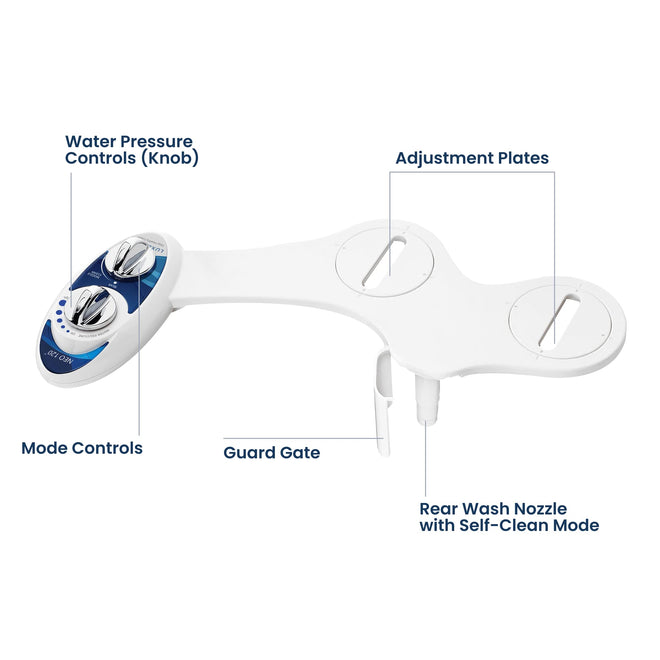 LUXE Bidet NEO 120 - Bidet Attachment for Toilet Seat, Blue 🍁 All In One Marketplace Canada