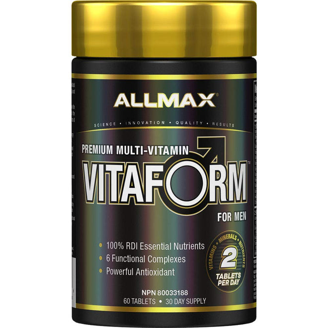 Allmax Nutrition - VITAFORM - Premium - Performance Multi-Vitamin for Men - 30-day Supply - 60 Count 🍁 All In One Marketplace Canada
