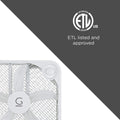 Genesis 20" Box Fan, 3 Settings, Max Cooling Technology, Carry Handle, White (G20BOX-WHT) 🍁 All In One Marketplace Canada