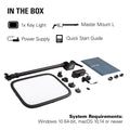 Elgato Key Light, Professional 2800 Lumens Studio with Desk Clamp for Streaming, Recording and Video Conferencing, Temperature and Brightness App-Adjustable on Mac, PC, iOS, Android, Wi-Fi 🍁 All In One Marketplace Canada