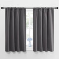 NICETOWN Blackout Kitchen Curtains 45 Inches Long, W42 x L45, Grey 🍁 All In One Marketplace Canada