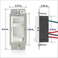 Leviton 2-Pack SureSlide Dimmer Switch for Dimmable LED, Halogen and Incandescent Bulbs, 6674-2PK, White 🍁 All In One Marketplace Canada