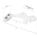 LUXE Bidet NEO 185 - Dual Nozzle, Self-Cleaning, Non-Electric Bidet Attachment for Toilet Seat, Adjustable Water Pressure, Rear & Feminine Wash (White) 🍁 All In One Marketplace Canada