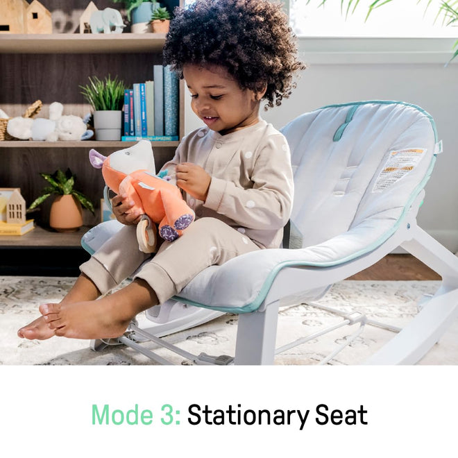 Ingenuity Keep Cozy 3-in-1 Grow with Me Vibrating Baby Bouncer, Seat & Infant to Toddler Rocker, Vibrations & Toy Bar, 0-30 Months Up to 40 lbs (Weaver) 🍁 All In One Marketplace Canada