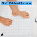 GORILLA GRIP Patented Bath Tub Shower Mat, Machine Washable Bathtub Floor Liner Mats, Suction Cups and Drain Holes to Keep Tubs Clean, Bathroom Essentials, 89x41 cm, Clear 🍁 All In One Marketplace Canada