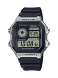 Casio Men's 10-Year Battery Japanese Quartz Watch with Resin Strap, Black, 21 (Model: AE-1200WH-1CVCF) 🍁 All In One Marketplace Canada