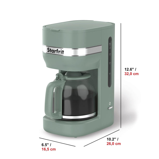 Starfrit 10-Cup Coffee Maker – Keep Warm Function – Reusable Filter Basket – Easy to clean – 900W – Sage 🍁 All In One Marketplace Canada