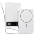 Magnetic Power Bank, 10,000mAh Wireless Portable Charger for Mag-Safe 15W Fast Charging, Battery Pack with USB-C/Lightning Cable 22.5W in/Out for iPhone 17/16/15/14/13/12 Series, AirPods & More 🍁 All In One Marketplace Canada