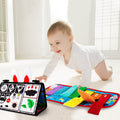 Inbeby Tummy Time Mirror Toy & Play Activity Cinrkle Mat, Black and White High Contrast Baby Newbron Toys 0 3 6 Months Brain Development, Snesory Texture Piano Infant Toys 0 3 6 Months with Squeaker 🍁 All In One Marketplace Canada