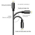 CUGUNU iPhone Charger, 5 Pack 3/3/6/6/10FT Apple MFi Certified USB Lightning Cable Nylon Braided Fast Charging Cord Compatible for iPhone 14/13/12/11/X/Max/8/7/6/5/SE/Plus/iPad - Black 🍁 All In One Marketplace Canada
