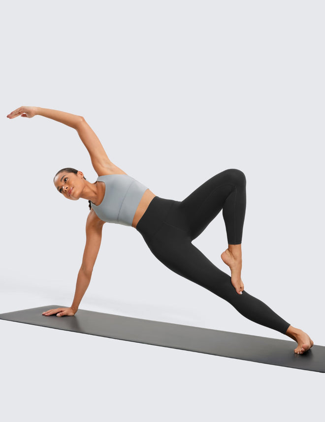 CRZ YOGA Butterluxe High Waisted Lounge Legging 25" - Workout Leggings for Women Buttery Soft Yoga Pants Black Large 🍁 All In One Marketplace Canada