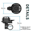 2 Pack Classic Bike Bell, Bicycle Bell | Loud Crisp Clear Sound for City Commuting & Mountain Bikes, BMX Bike, Sports Bike, Durable & Easy-Thumb Hit for Adults Kids, Right Hand/Left Hand Use - Black 🍁 All In One Marketplace Canada