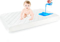 Premium Ultra Soft Waterproof Crib Fitted Mattress Protector - Toddler and Crib Mattress Pad Cover - Soft and Breathable with 7 Inches Deep Skirt (White, 28" x 52") 🍁 All In One Marketplace Canada