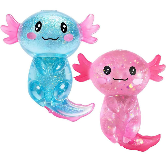 2Pcs Axolotl Squishy, Axolotls Design Squeeze Stress Ball, Axolotls Balls Sensory Stress for Party Favors Birthday Gift 🍁 All In One Marketplace Canada